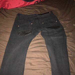 Black Straight Cut Jeans